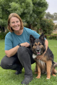 Heather with her dog, Bonnie